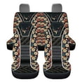 thumbnail image 2 of KUIFORTI Hippie Flower Car Seat Covers 4 Pcs Automobile Seat Cover Sets Front Seats and Rear Bench Cover Car Seat Protectors Interior Covers for Auto Truck Van SUV, 2 of 7