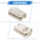 thumbnail image 5 of Mando a distancia compatible con Hyundai IX20, TPU duradero, blanco, 3 botones, protector de mando a distancia, 5 of 7