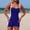 A1_Navy, variant on VISALY Tankini Swimsuits Tummy Control Bathing Suit with Shorts Tank Top with Boyshorts Two Side Pockets Swimwear Color Block Athletic Tankini Swimsuit Conservative Two Piece Bathing Suit Black L