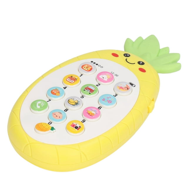 Baby Cell Phone Toy, Kids Mobile Phone Toy Cool Light Promote Sleep Musical for Home Play