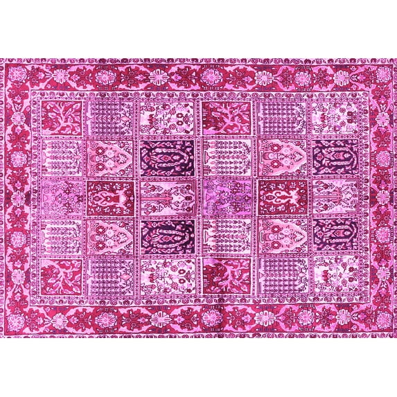 Ahgly Company Indoor Rectangle Persian Pink Traditional Area Rugs, 3' x 5'
