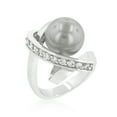 thumbnail image 2 of Jewelry Silvertone Knotted Simulated Pearl Ring, 2 of 6