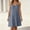 Gray, variant on QUNYINEY A Line Womens Sun Dresses Sleeveless Mini Cotton Linen Slip Dress Vacation Solid Loose Fit Beach Crew Neck Dresses