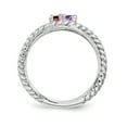 thumbnail image 3 of Sterling Silver Rhodium-plated Family Jewelry Mounting QXMR8/2SSM-7, 3 of 4