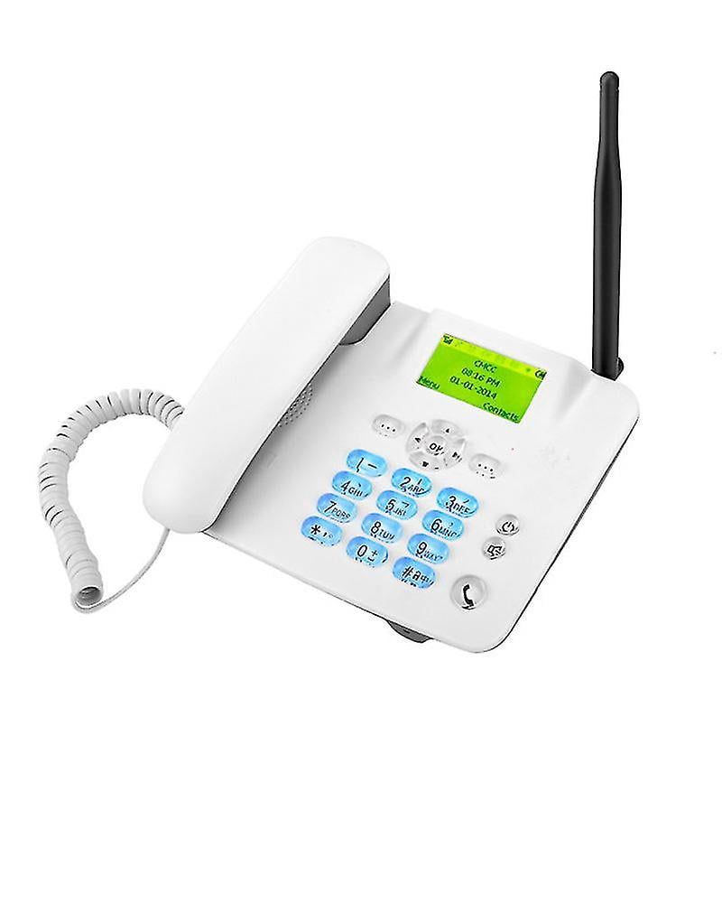 High Quality Fixed Wireless Phone 4g Desk Phone Support Gsm 850/900/1800/1900mhz Sim Card Cordless Telephone With Antenna Radio Clock
