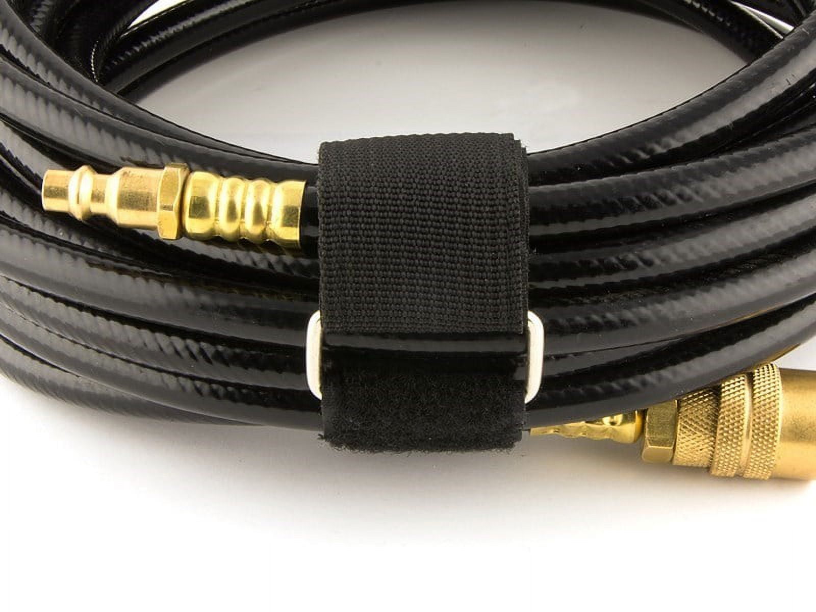 Secure Cable Ties 24 x 3 Inch Heavy Duty Black Cinch Strap - 5 Pack