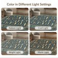 thumbnail image 7 of ODIKA 9'x12' Washable Area Rug Non-Slip, Chair-Friendly Slate Blue Gold Vintage Fish Design Rustic Angler Motif with Cabin Border for Dining Room, Basement, Large Office, 7 of 7