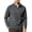 #04 Dark Gray, variant on Men's Half Zip Mock Neck Top, Casual Long Sleeve Pullover, Solid Activewear Sweatshirt for Work Athleisure, Khaki 2XL