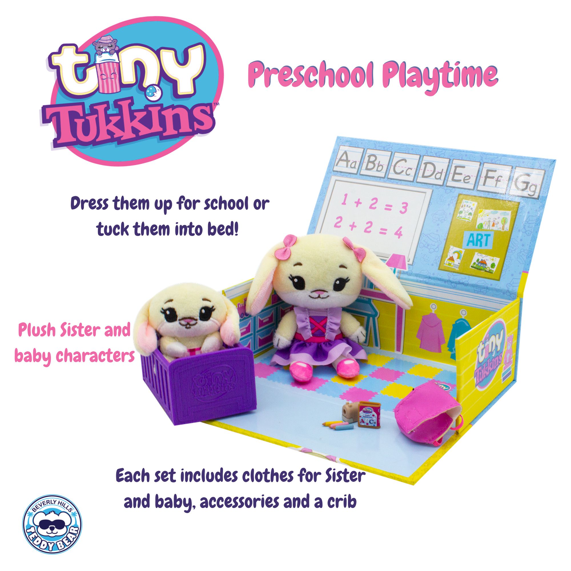 Tiny Tukkins Playset Assortment with Plush Stuffed Character, Bunny - image 7 of 7