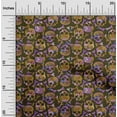 thumbnail image 2 of oneOone Viscose Chiffon Light Brown Fabric Skull Craft Projects Decor Fabric Printed By The Yard 42 Inch Wide, 2 of 4