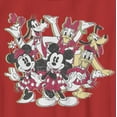 thumbnail image 2 of Boy's Mickey & Friends Christmas Retro Group  Graphic Tee Red Medium, 2 of 4