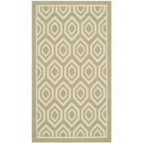 Safavieh Courtyard Amelia Geometric Indoor/Outdoor Area Rug, 2' x 3'7", Green/Beige