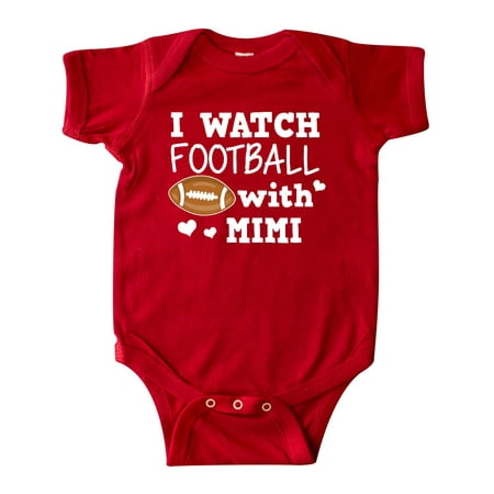 

Inktastic I Watch Football with My Mimi Gift Baby Boy Bodysuit