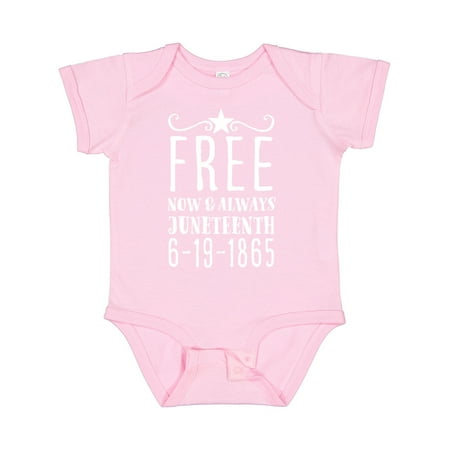

Inktastic Free- Now and Always- Juneteenth 6-19-1865 Gift Baby Boy or Baby Girl Bodysuit