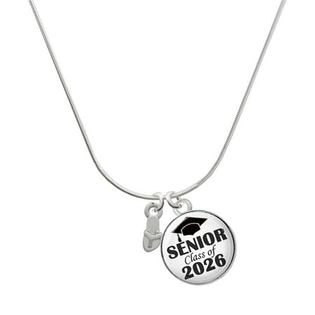Delight Jewelry Silver-tone Mini Flip Flop – Silvertone Senior Class of 2026 Dome Necklace 18 Delight Jewelry Silver-tone Mini Flip Flop – Silvertone Senior Class of 2026 Dome Necklace 18