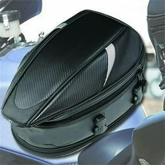 FOR Motorcycle Tail Bag Waterproof Luggage Storage Ex ble Backpack Rear Seat Saddle Bag 14.5‑18.5L Capacity