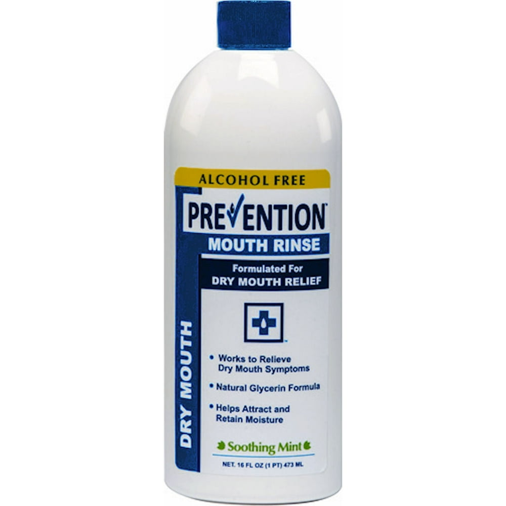 Prevention Dry Mouth Rinse, Mouthwash, Soothing Mint