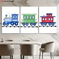 thumbnail image 4 of [2D Flat] 3pcs Room Decor Canvas Art Set, 2D Frameless Wall Hanging for Home Decoration – Elegant Train Carriage Design, Minimalist Watercolor Print Poster for Living Room, Bedroom, Bar & Cafe Décor, 4 of 4