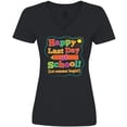 thumbnail image 3 of Inktastic Happy Last Day of School Women's V-Neck T-Shirt, 3 of 5
