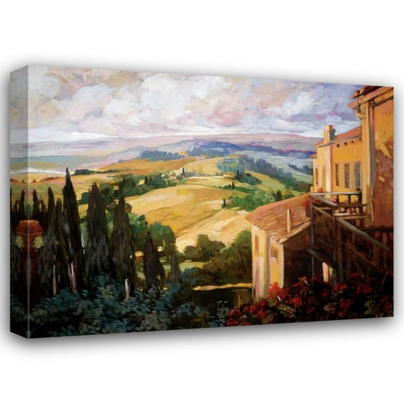 Philip Craig 44x34 Gallery Wrapped Canvas Wall Art Titled - View to the Valley