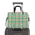 thumbnail image 2 of FORMRS 16" Laptop Bag Carrying Sleeve Case with Handle Travel Shoulder Briefcase, Green Blossom Mosaic, 2 of 8