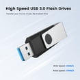 thumbnail image 2 of Aiibe Unidad Flash 3.0 De 32 Gb, Paquete De 5 Unidades Flash Usb 3.0 De 32 Gb, Memoria Usb Giratoria, Unidades Usb 3.0 (32 G, 5 Colores Mezclados: Negro, Rojo, Cian, Verde, Morado), 2 of 8