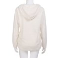 thumbnail image 5 of HAPIMO Rollbacks Sweatshirt for Women Mohair Fuzzy Drawstring Pullover Tops Solid Color Long Sleeve Relaxed Fit Womens Hoodie Sweatshirt Teen Girls Clothes White XXXL, 5 of 9