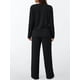 thumbnail image 5 of Conjuntos de Dos Piezas para Mujer, Suéter de Cuello Henley de Otoño, Chándal A Juego, Pijamas Cómodos con Bolsillos Negro M, 5 of 7