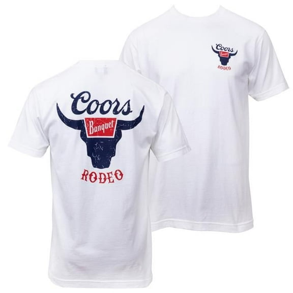 Coors Rodeo Front & Back Print T-Shirt, Large
