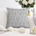 thumbnail image 3 of Stunning Grey Flower 16x16 Inch Pillow Covers - Set of 2, Boho Decor for Couch & Bedroom, 3 of 7