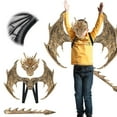 thumbnail image 3 of witspace Halloween Decorations, Halloween Dragon Set Dragon Halloween Wing Tail Set Kids Halloween Show Set with Wing and Tail for Halloween Party Indoor Outdoor Decoration Supplies, Party Gifts, 3 of 9