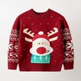 thumbnail image 6 of Staki Sweatshirt for Boy Toddler Boy Winter Sweater Pullover Sweatshirts Tops (Red,2-3 Years), 6 of 9