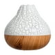 thumbnail image 1 of Humidificador volcán de veta de madera con efecto de llama y luz LED de 7 colores - Difusor de aromaterapia USB de 300 ml, súper silencioso para el dormitorio, 1 of 8