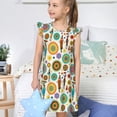 thumbnail image 4 of Balery Beautiful African Womens Camisón de princesa para niñas, pijama de algodón con mangas abullonadas, suave y bonito.-Large, 4 of 6