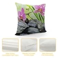 thumbnail image 4 of Orinice Orchid Graphic Decorative Cushion Throw Pillow Cover for Home Couch Living Room Sofa, Square High-Quality 1PC 12x12in, 4 of 5