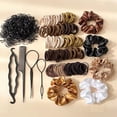 thumbnail image 2 of 1109-Piece Korean Style Hair Accessories Set Soft Skin-Friendly Scrunchies and Hair Ties with Storage Box, 2 of 8