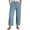 Blue, variant on Women's Totally Shaping Pull-On Bootcut Jeans High-Rise Stretch Denim
