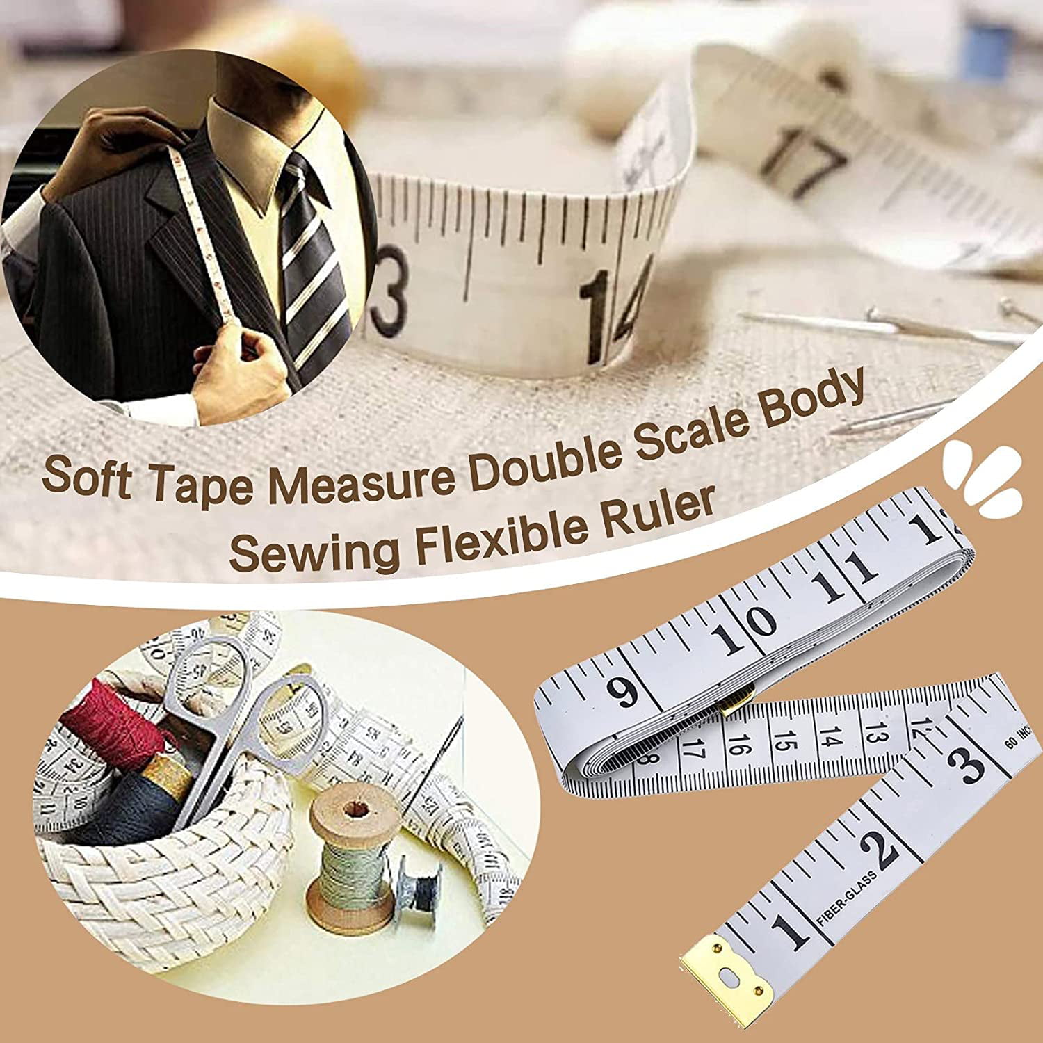 40inch 100cm Double Sided Scale Soft Flexible Sewing Ruler Handy Tape  Measure Manufacturers - Customized Tape - WINTAPE
