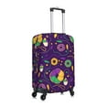 thumbnail image 3 of Kdxio Mardi Gras and Donuts Pattern Luggage Cover for Travel,Elastic and Durable,Fits 18-32 Inch,Anti-Scratch Suitcase Protector, 3 of 9