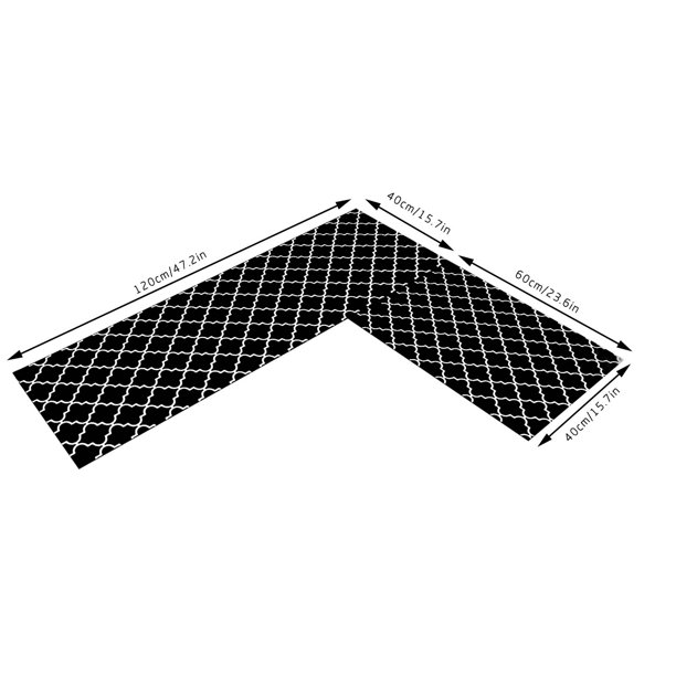 VerPetridure Clearance Kitchen Printed NonSlip Carpet,Set Of 2