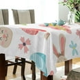 thumbnail image 3 of GZHJMY Easter Rabbit Eggs Tablecloth, Rectangle Waterproof Washable Polyester Table Cover for Picnic Dinner Holiday Party Decor, 54 x 54 Inch, 3 of 7