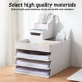 thumbnail image 5 of Office Desktop Organizer A4 Paper Drawer Storage Box Multi-functional Stackable File Cabinet A4 Drawer, 5 of 8