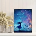 thumbnail image 2 of Qisvanset Night Sky Dandelion Girl Canvas Wall Art 15.75x11.81 Inches, 2 of 8
