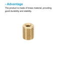 thumbnail image 4 of Uxcell M10xM4x12mm Brass Thread Adapter Reducer Thread Reducing Nuts Insert, 20pcs Fine Thread Tube Pipe Fitting, 4 of 5