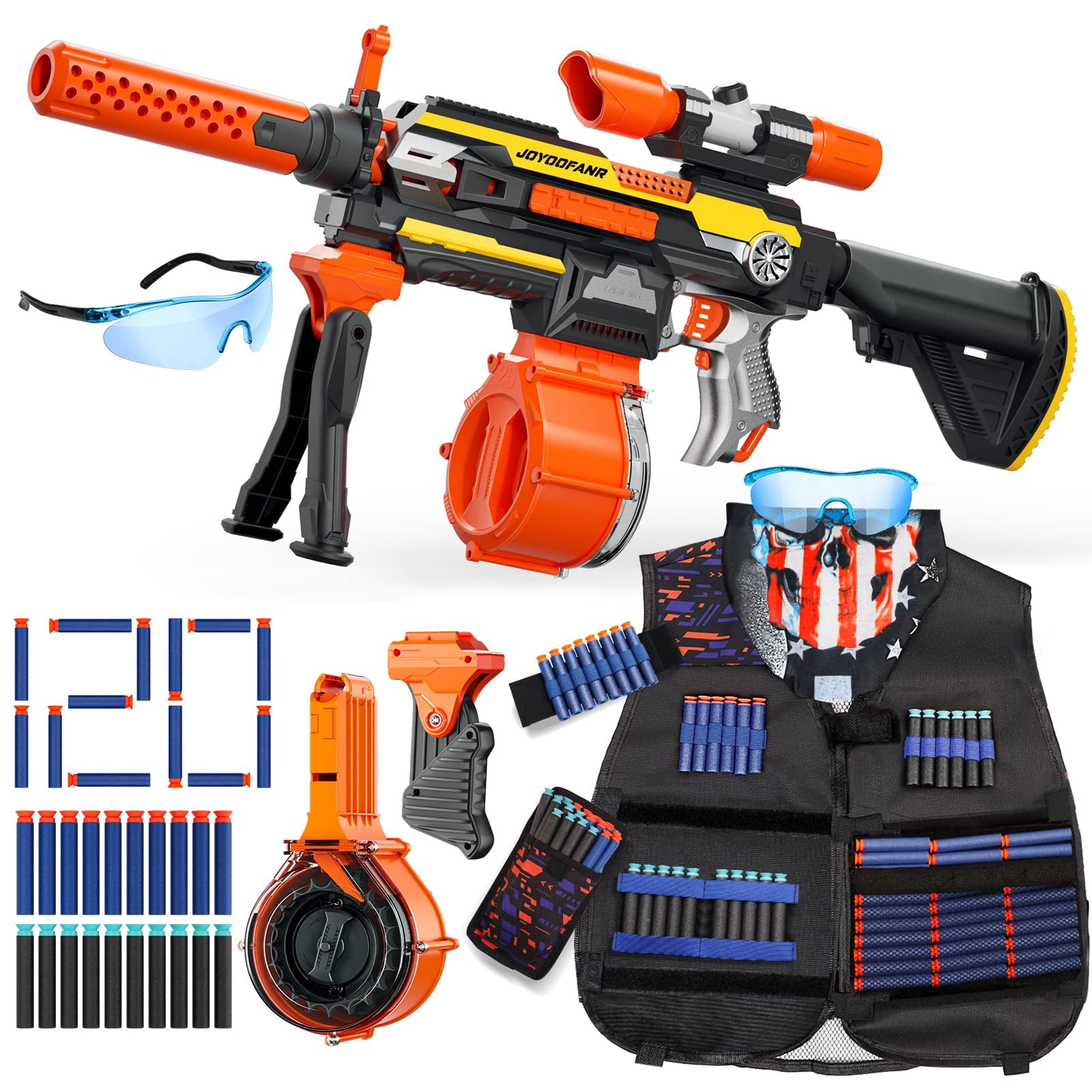Toy Guns Automatic Machine Gun with Tactical Vest Kit -Toy Sniper Gun ...