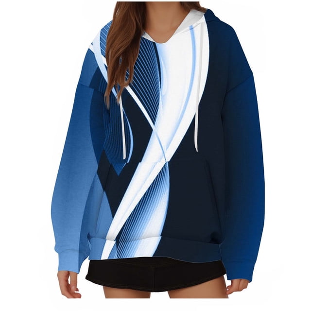 Birdeem Hauts Amples pour Femmes Sweat à Capuche Manches Longues Sport