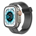 thumbnail image 2 of For Apple Watch Size 42/44/45mm Magnetic Buckle Premium Silicone Watch Band - Dark Gray, 2 of 2