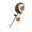 Model B, variant on lanema Outdoor Halloween Stake Light with Moon Bat Accent for Garden Entry