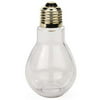 Creative Hobbies Clear Plastic Fillable Light Bulbs, Great for Candy, Weddings or Crafts, 4 Inch Tall, Case Pack of 24