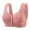 Pink, variant on Womens Bras,Womens Bras,Push up Plus Size Wireless Front Closure